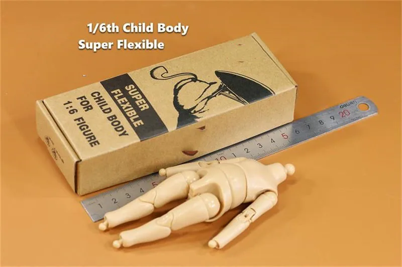 

New Arrival 1/6th Child Kid Body Super Flexible Moveable Male For 12 Inch Doll Soldier Figures