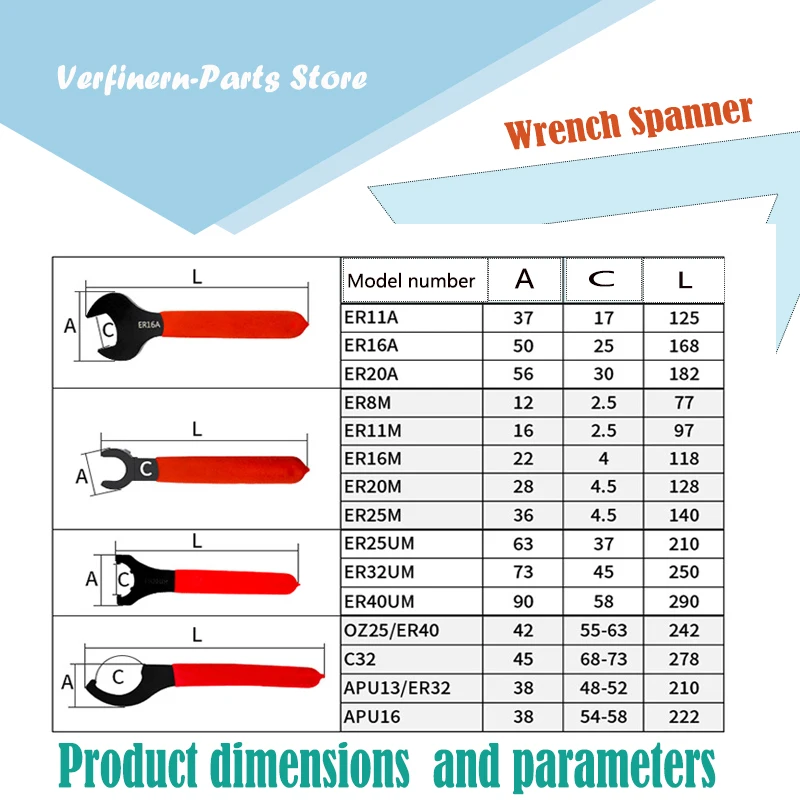 Pouvoir ประแจ ER-32ตะขอ ER32สำหรับหัวจับเครื่องกลึง CNC น็อต Er 32