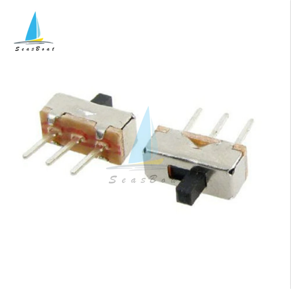 20Pcs SS12D00G Interruptor On-Off Mini Slide Switch 32-bit SPDT1P2T 3-pin PCB Board Toggle Switch DC 50V 0.5A for DIY