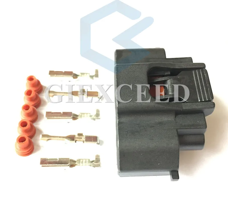 2 Sets 5-Pins Motorplug Vrouwelijke Kabelboom Contactdoos Ac Assemblage Ontsteking Luchtstroommeter Connector 90980-11317 Voor Toyota Jaguar