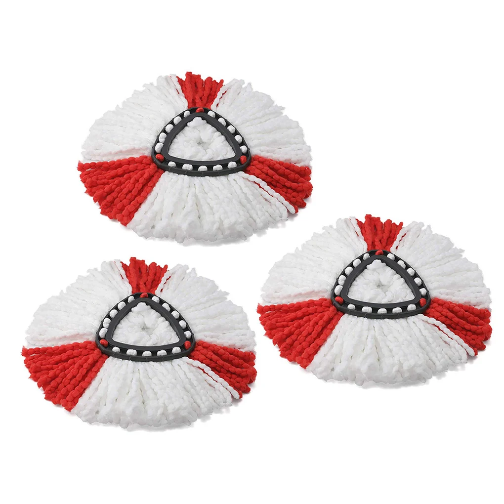 

1/3Pcs Mop Head Replacement for Vileda O-cedar Mop Washable Mop Pad Polyester Reusable Mopping Cloth 360 Rotatable