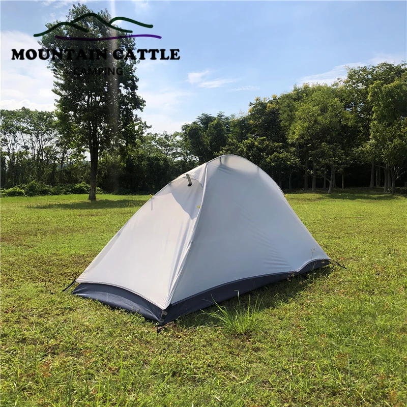 Ultralight 1 Person Camping Tent Outdoor Backpacking Trekking Hiking Cycling Single Tents Waterproof PU3000 Weight 1.45KG