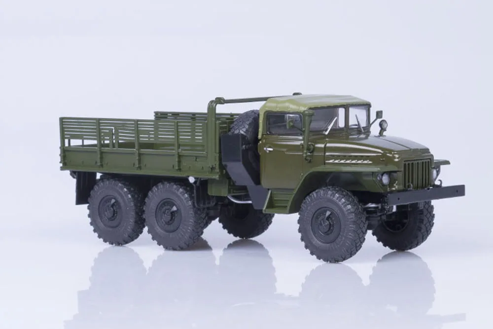 New 1:43 Scale EAC URAL 375 TENTED CABIN ONBOARD-5i AIST USSR Truck Diecast model for collection gift Simulation car model