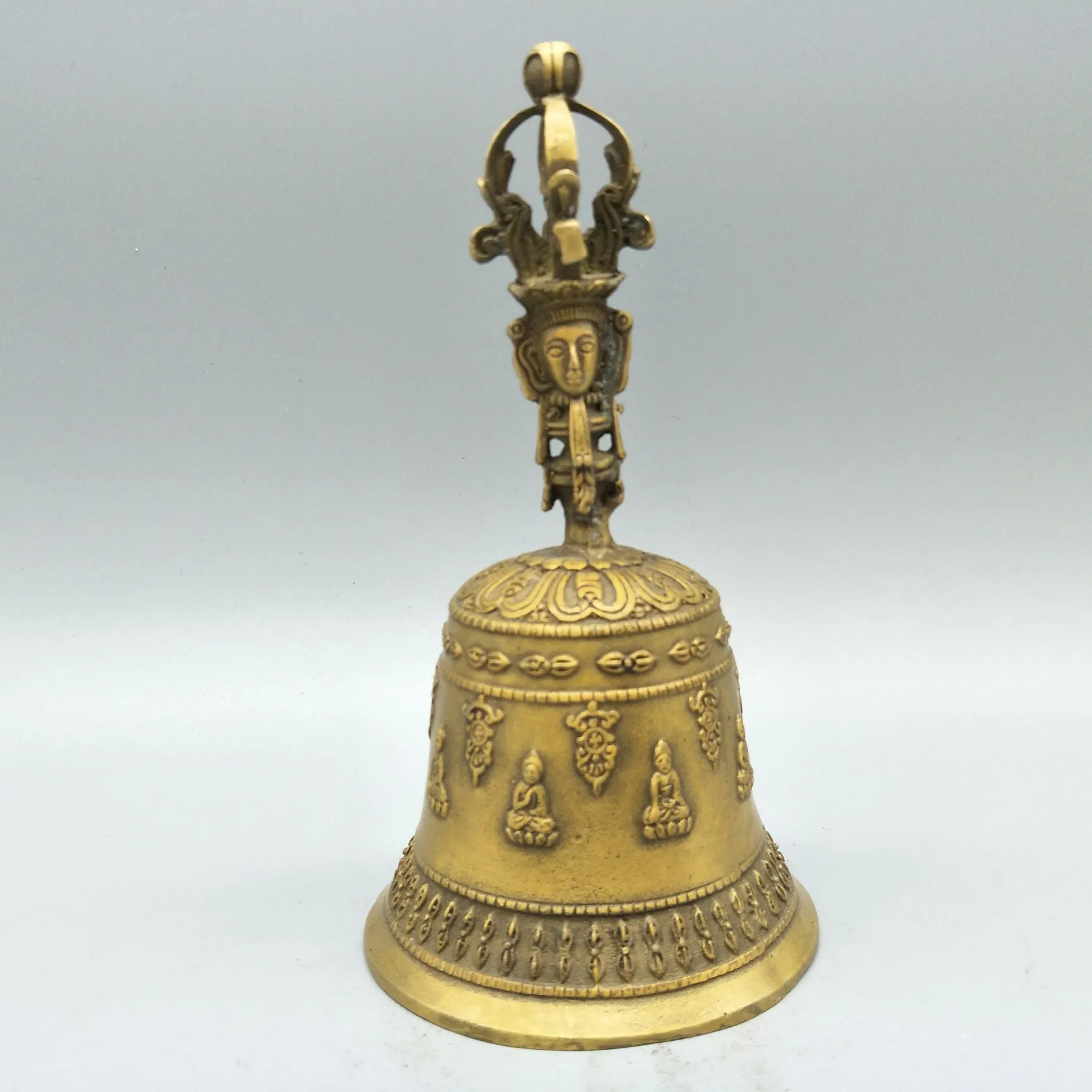 

Seven Buddha Hand Bell, Exquisite Buddhist Decorations