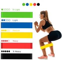 Rubber Resistance Bands Yoga Gym Elastic Gum Strength Pilates  Training Fitness Portable Sport Crossfit Workout Equipment