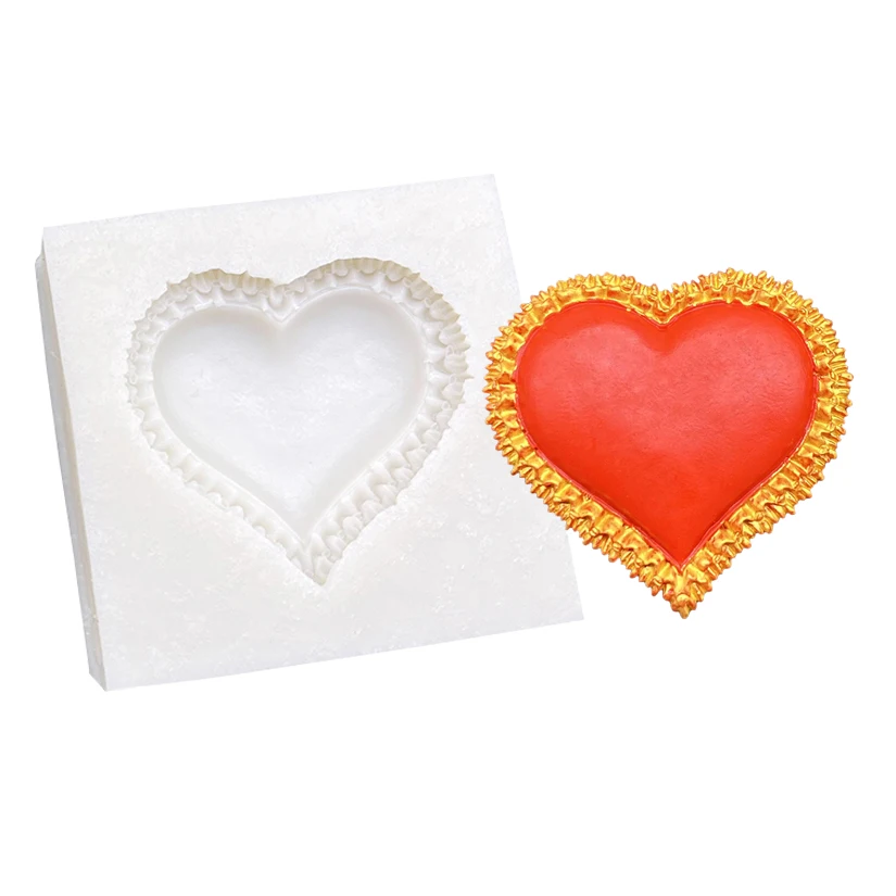 Heart Silicone Mold Sugarcraft Cupcake Baking Mold Chocolate Fondant Cake Decorating Tools