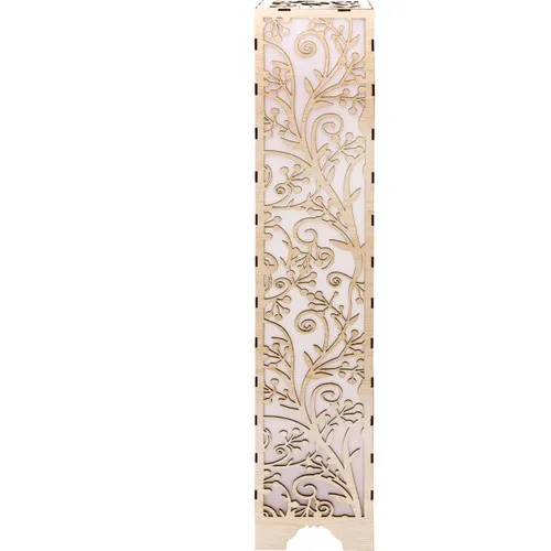 Veramaya Wood Laser Cut Floor Lamp 15,5 X80X15 cm