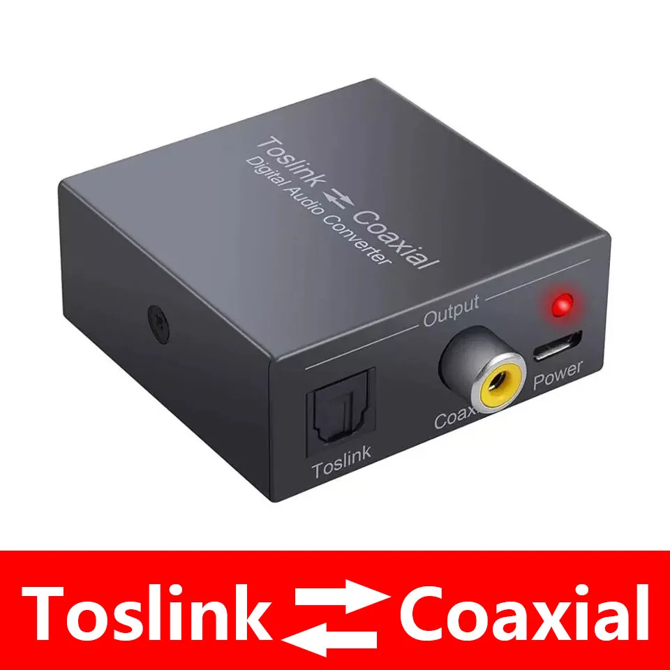 

Оптический коаксиальный Toslink оптоволоконный преобразователь SPDIF Coax в SPDIF Coax аудио конвертер адаптер