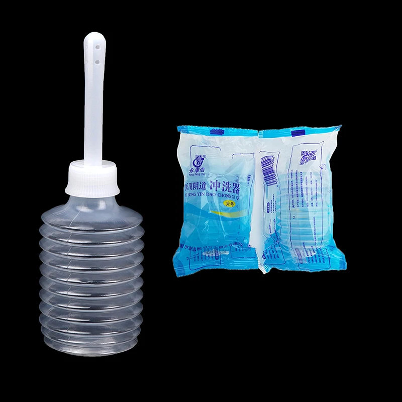 Portable 200ml Disposable Clear Enema Douche Applicator Bottle Anal Vaginal Bulb Douche Enema Irrigator Rectal Syringe Cleaner