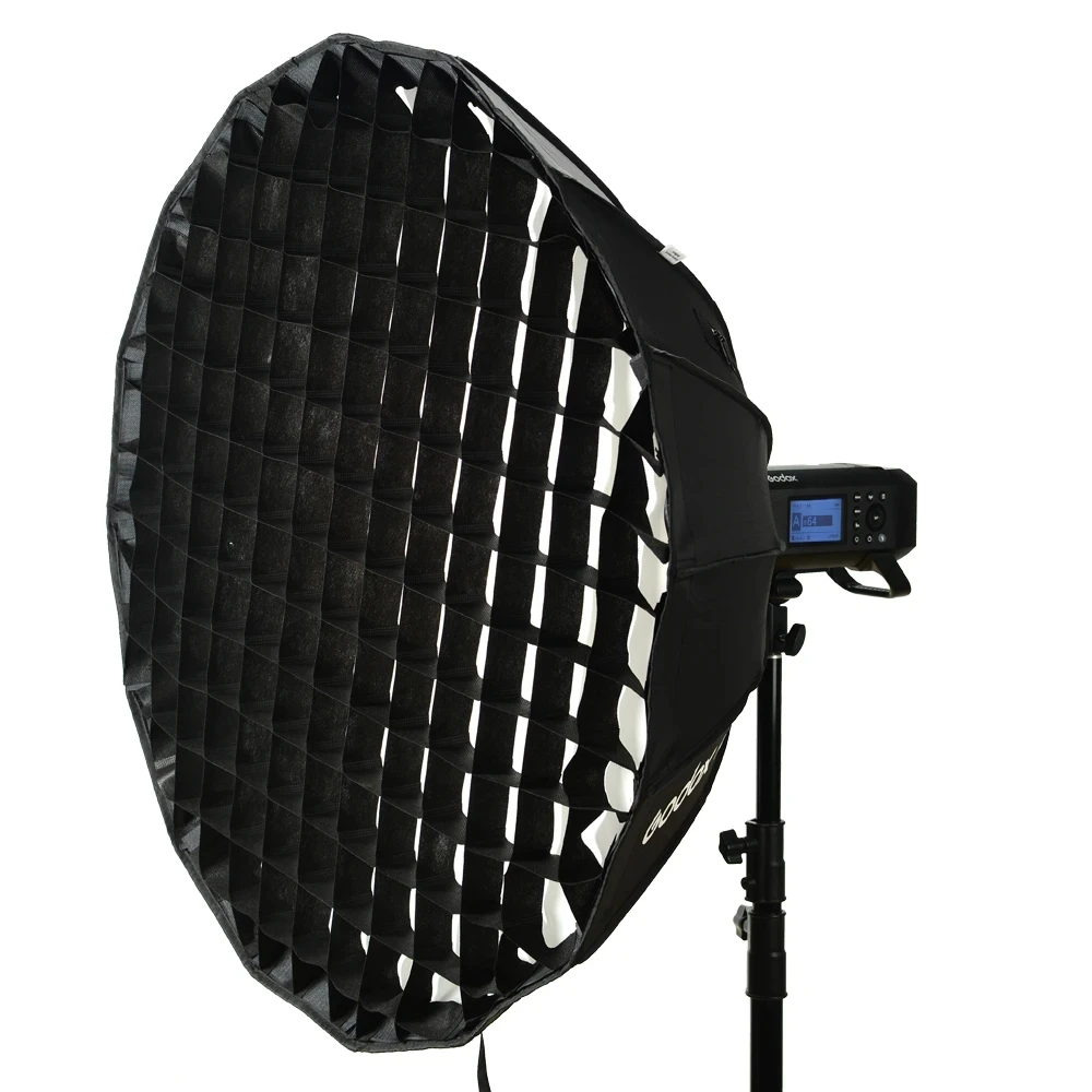 Godox 85ซม.แบบพกพา Deep Parabolic Softbox AD-S85S ร่ม Godox Mount Fast ติดตั้งตารางรังผึ้งสำหรับ AD300 AD400 Pro