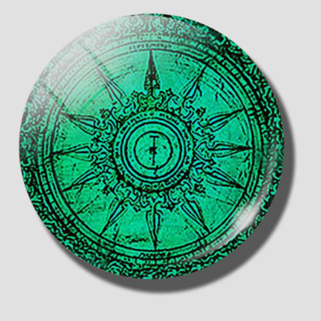 Steampunk Compass 30 MM Fridge Magnet Archaeology Tour Glass Refrigerator Magnets Message Board Fridge sticker Home Decor Gifts