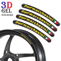 8PCS Racing 3D Gel Motorcycle Wheel Hub Rim Strip Decal Car Sticker For 16 17 18 21 inch Wheel For Marchesini