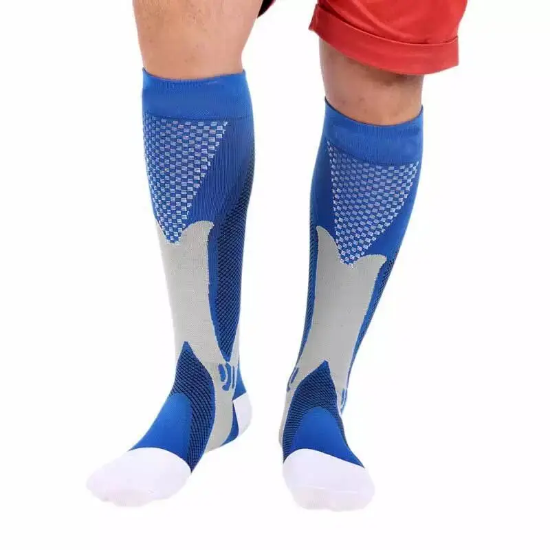 2/3/4 Pairs Running Men Compression Socks Fit Varicose Veins Football Soccer Stockings 30 Mmhg Atheletic Men Women Sports Socks