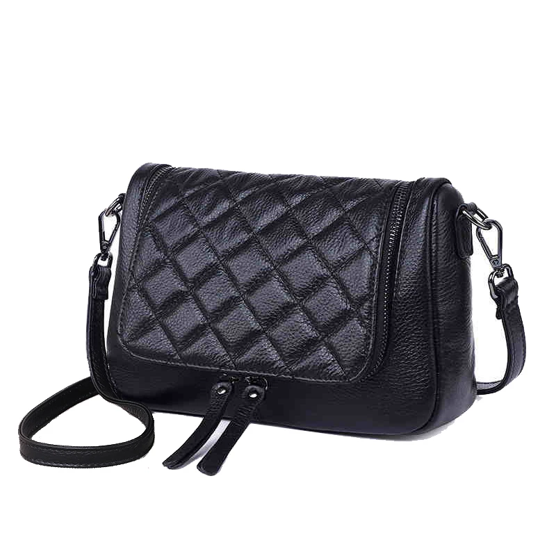 

Genuine Leather Women Flap Bag Ladies Shoulder Crossbody Bag Luxury Handbags Messenger Bag Fashion Female Small Shopping Purse