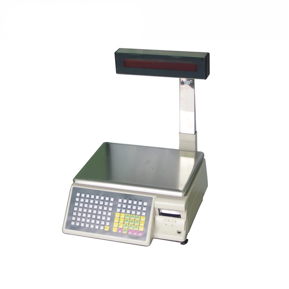 Elektronische waage mit barcode drucker für supermarkt oder händler shop