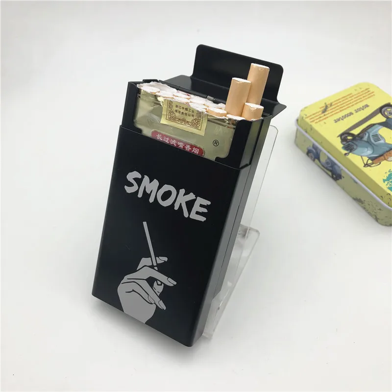 Personalized customized Ins Style Aluminium Alloy Cigarette Case for Girl Boy 20 Cigarette Box Cover The Dirty Smoking Boxes