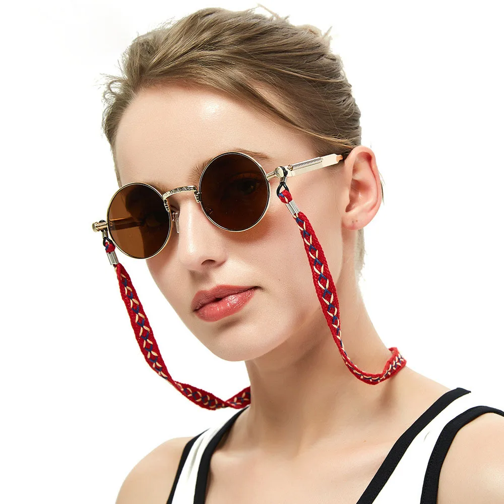 

12pcs/lot Aztec style Sunglasses Neck Cord Strap Cotton Fabric Adjustable Reading glasses Lanyard Holder