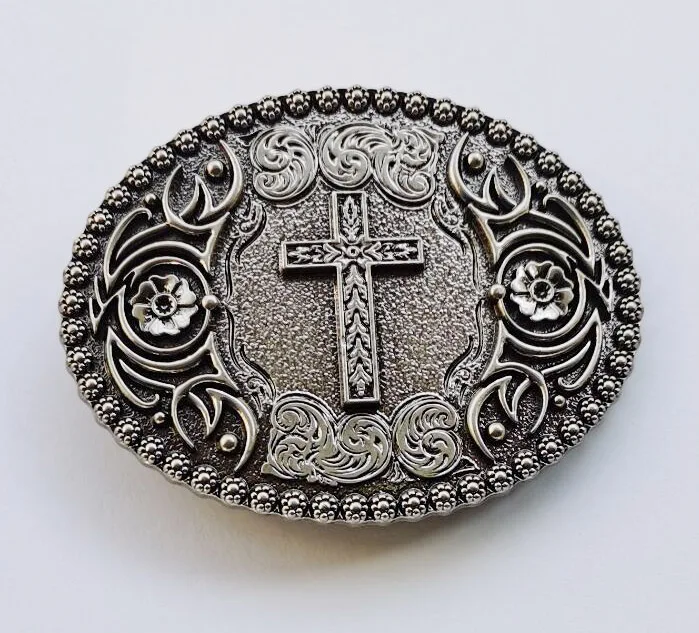 Cross Metal Cool Belt Buckles For Man Unisex Western Fashion Buckle Cowboys Cowgirls Paracord Buckle Luxury