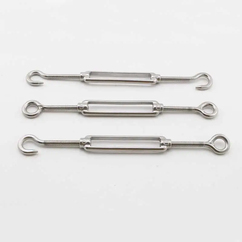 1 Chiếc M4 M5 M6 M8 M10 Inox 304 Điều Chỉnh Dây Chuyền Giàn Móc & Mắt Turnbuckle Dây Căng Thẳng thiết Bị Dòng Ốc Ô Cc Loại