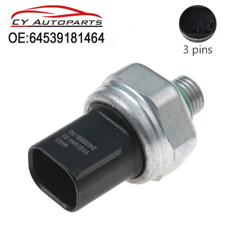 

New A/C High Side Pressure Sensor For BMW E39 E46 E38 E53 E63 E65 E70 E71 F10 MINI 64539181464