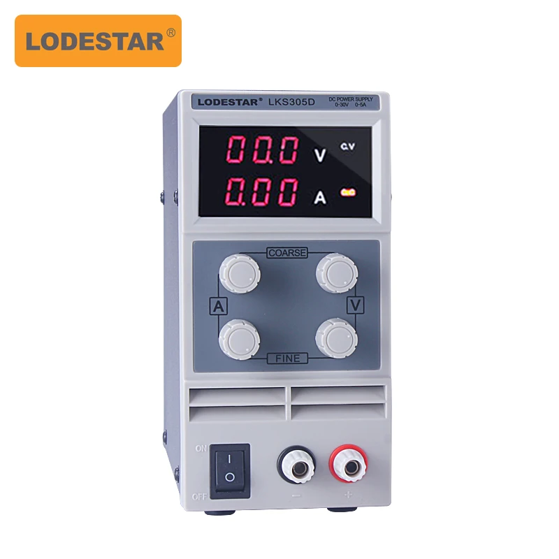 

LODESTAR LKS305D 0-30V5A10A Adjustable DC Power Supply High Precision Ammeter Notebook Mobile Phone Repair Power Supply