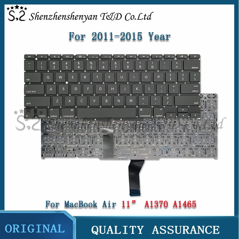 

New A1370 Keyboard A1465 France/German/Italy/Spain/Russian/Korea/UK/US For Macbook Air 11" A1465 Keyboard MC968 2011-2015 year