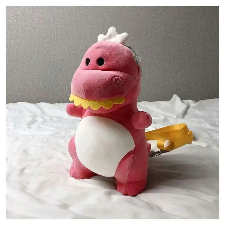Mini peluche zaini dinosauro cartone animato carino borsa a tracolla asilo bambino bambini zainetto cellulare zaino regalo bambini