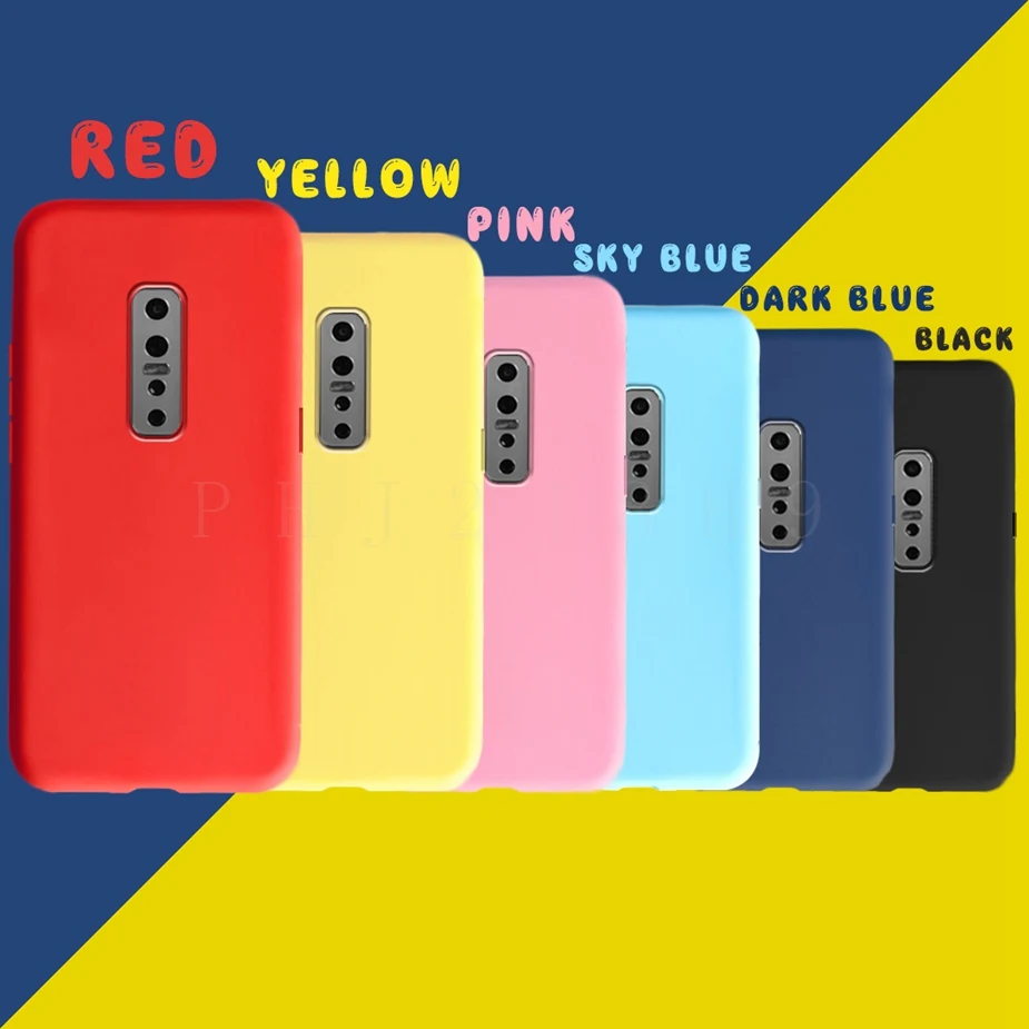 For Vivo V17 Pro Case 1909 1910 Soft Silicone Simple Fashion Candy Back Cover Phone Case For Vivo V17 Pro V17Pro Full Cover Capa