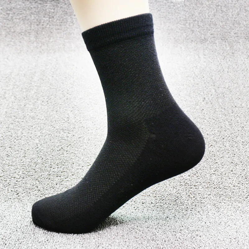 Men\'s Sock Black White Business Men Socks Soft Breathable Summer Autumn Short Socks For Male Mesh Plus Size Socks 44 45 46 Sox