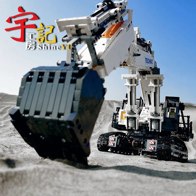 MOC Technical Car Model The R-9800 KY Excavator Truck 4416PCS Building Blocks Bricks Boys Educational Learning Toys Gifts 42100