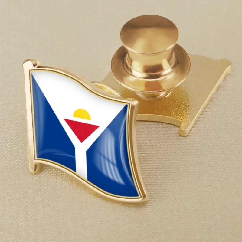 Saint Martin of France Flag Brooch Badges Lapel Pins