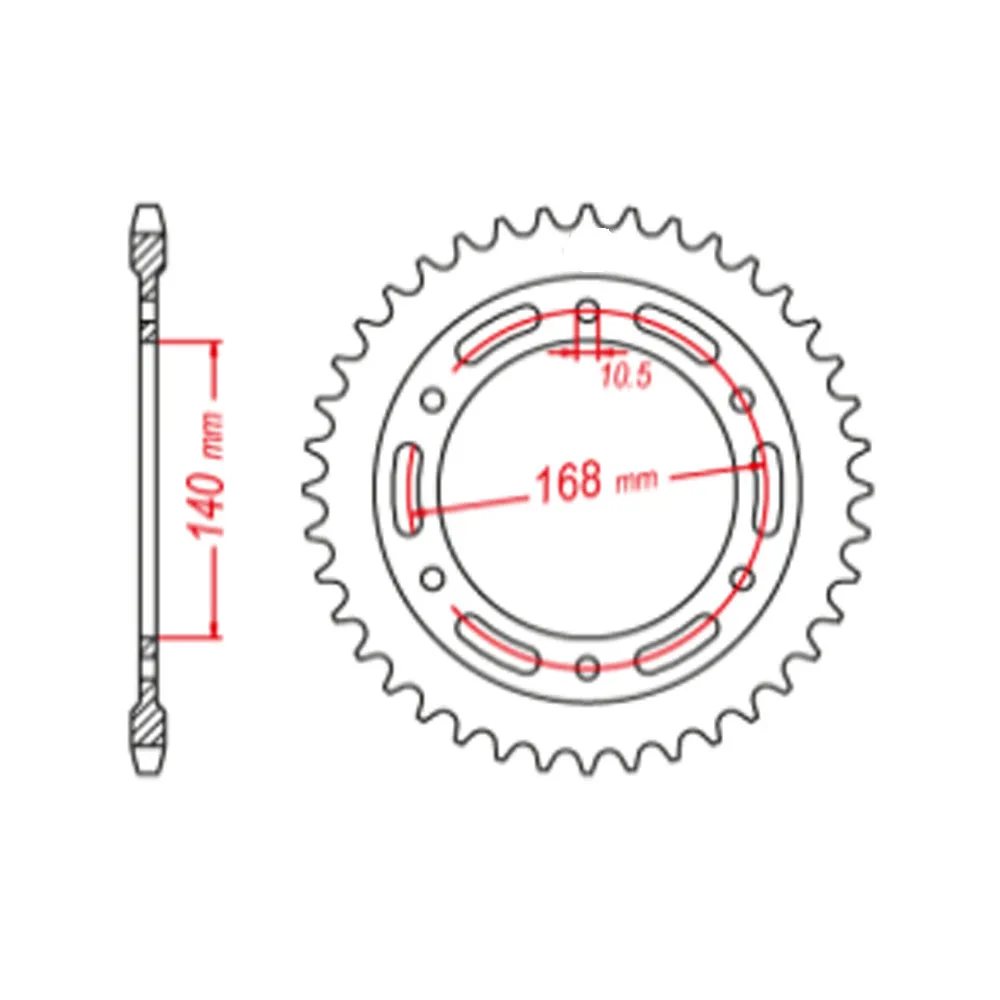 525 42T 42 Tooth Motorcycle Rear Sprocket Gear Wheel For BMW F700GS F800GS Adventure Triple Black Trophy F800 F700 F 700 800 GS