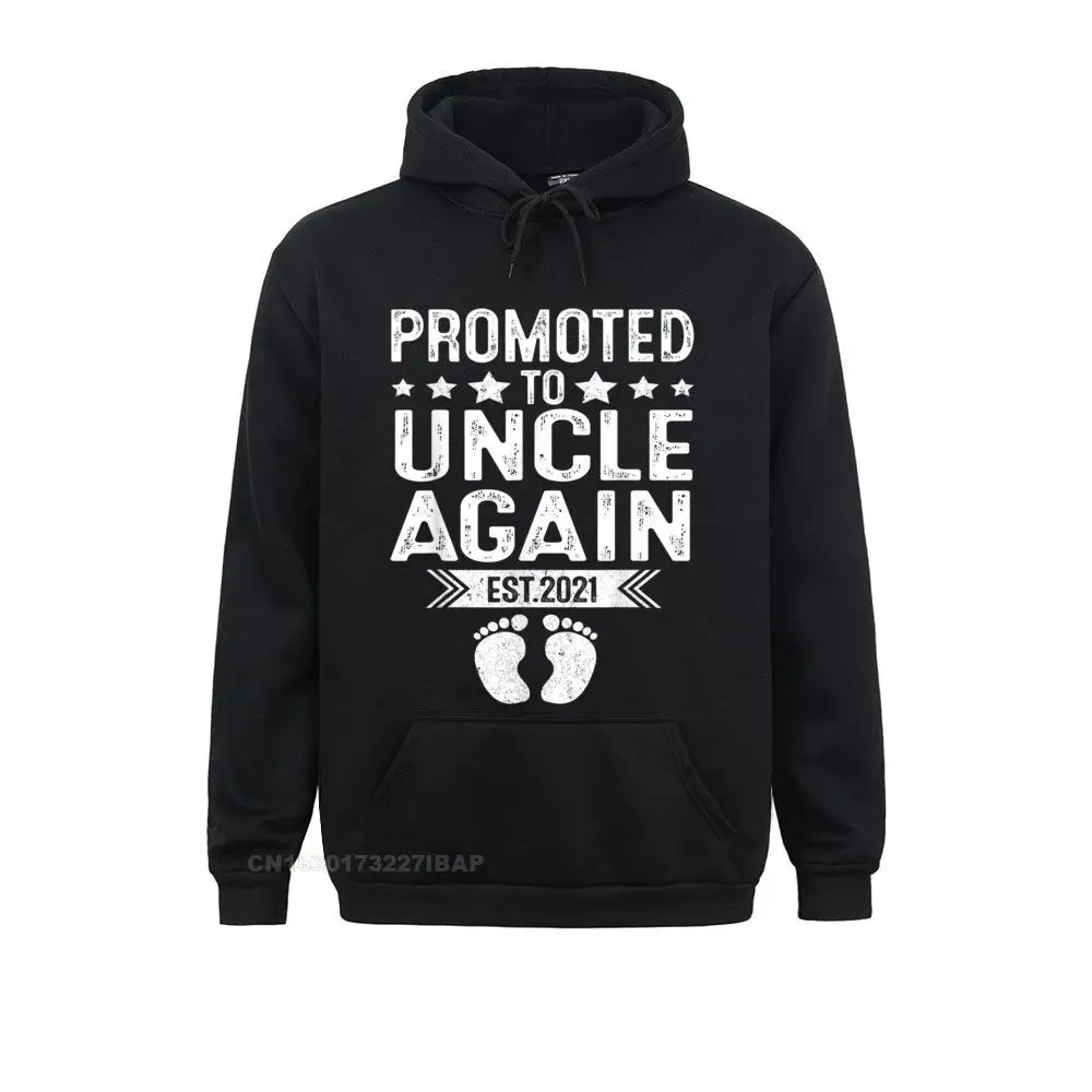 

Promoted To Uncle Again Est 2022 Gift Hoodies Cute Birthday Long Sleeve Men Sweatshirts Casual Clothes Christmas Day