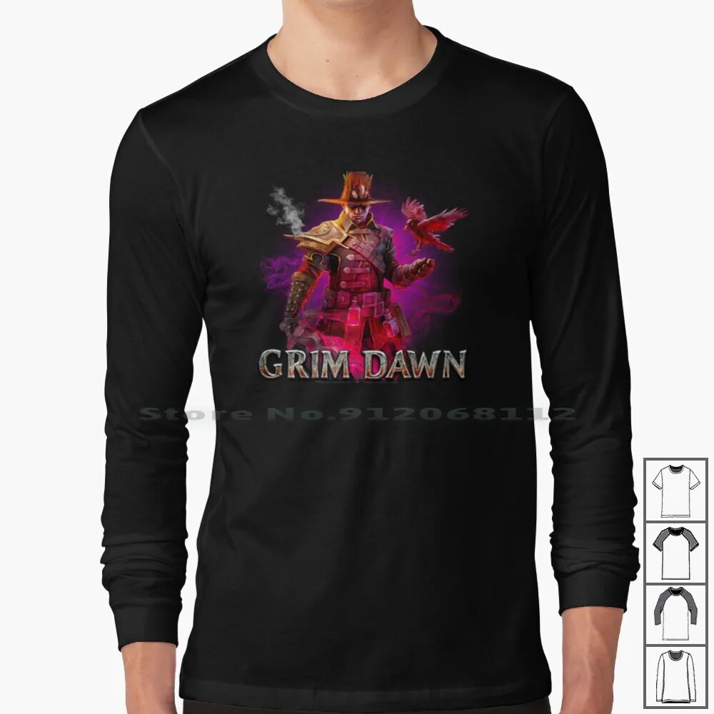 Grim Dawn Exclusive Fan Art Long Sleeve T Shirt Grim Dawn Fan Art Made Of Quality Cotton Available In Different Sizes Colors