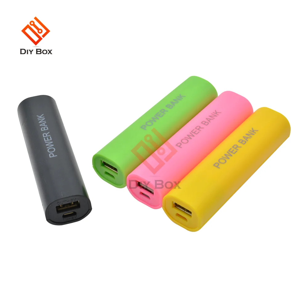 Portable Mobile USB Power Bank Charger Pack Box Battery Case For 1 x 18650 DIY Without Battery Candy Color DC 5V