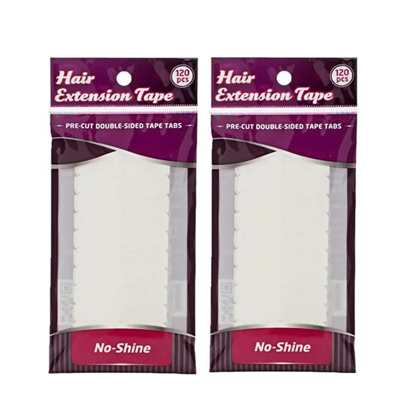 120 tabs/lots 10 sheets 0.8cm*4cm No shine white adhesive tape waterproof tape for tape hair extension