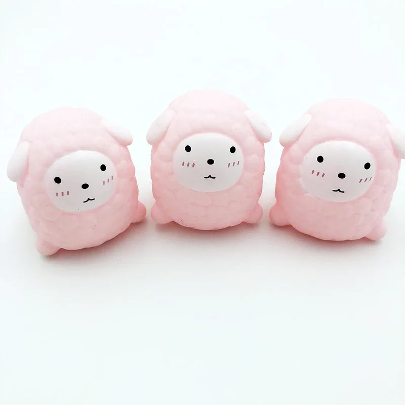 Japanese and Korean Cute Pink Kidding Vent Sheep Pinching Call Decompression Baby Playing Kids Toys for Girls Squeeze Toy Squish