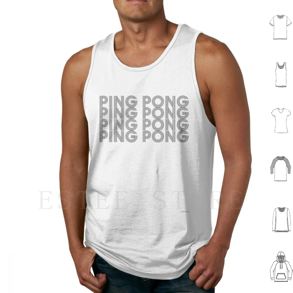 Ping Pong Funny Table Tennis For Men Women T Shirt 1 Tank Tops Vest Sleeveless Funny Lover Ping Pong Table Tennis Cute Ping