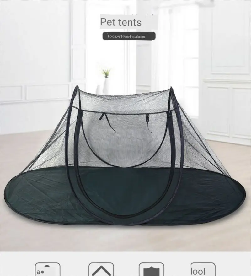 New Pet Tent Outdoor Dog Cage Tent Nest Foldable Storage Free Installation Pet Tent carpa plegable	 клетка для собак