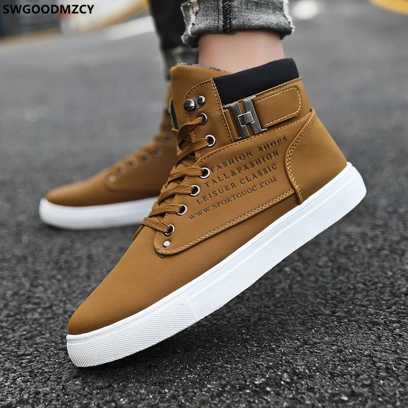 Black Vulcanize Shoes Fashion Sports Shoes for Men 2024 High Top Sneakers Men Shoes Casual кроссовки зимние мужские Zapatillas