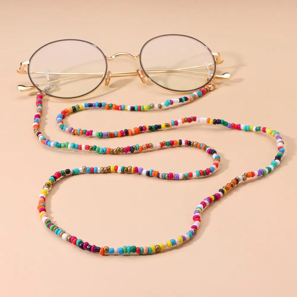 18 Colors Fashion Reading Glasses Chain Retro Beads Eyeglass Sunglasses Spectacle Cord Neck Strap String Mask Chain Eye Wear