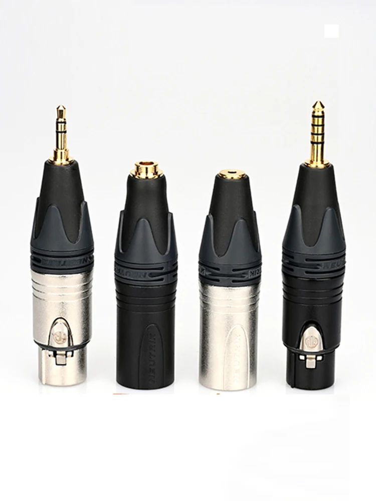 HIFI New NEUTRIK 4 Pin XLR to 4.4mm 3.5mm 2.5mm Pentaconn Adapter Male to Female