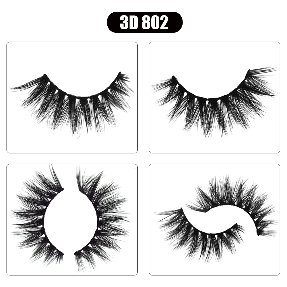10 Paar 3D-Nerzwimpern, Anbieter, natürliche falsche Wimpern, Make-up, Wimpern, künstliche Wimpern, Großpackung – Detail 10