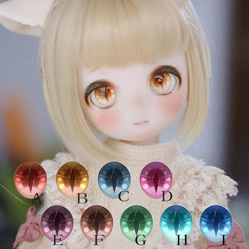 BJD Eyes doll Metallic effect eyes 10mm-24mm doll acrylic eyes for 1/8 1/6 1/4 1/3 BJD SD doll accessories 10mm-24mm doll eyes