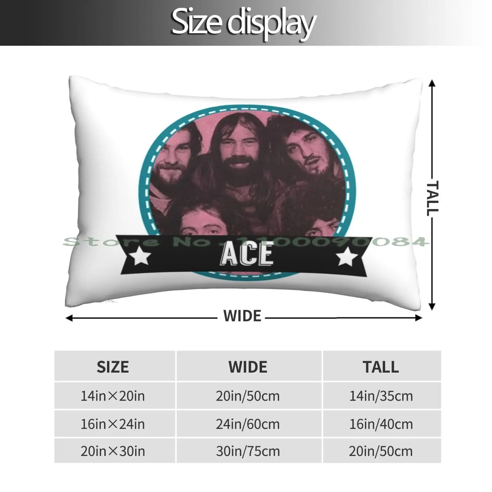 Ace Band Pillow Case 20x30 50*75 Sofa Bedroom White Scars 30k Jaghatai Khan Horus Heresy Imperium Adeptus Astartes Long