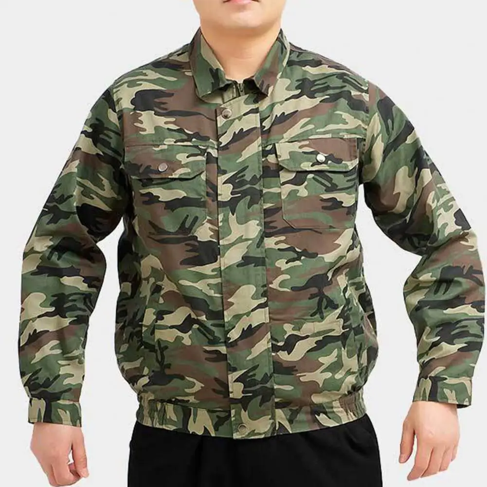 Summer outdoor Air Conditioned Jacket Camouflage Cooling Men USB Long Sleeve Sun Coat with Fan Jackets work clothes