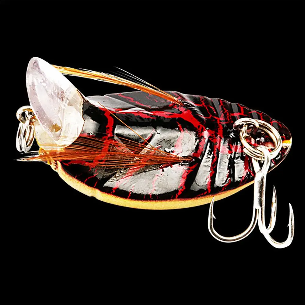 Cicada Isca De Pesca Lure, Equipamento De Pesca, Inseto Bug Lure, Sea Beetle Crank, Wobbler Flutuante para Bass Carp, 38mm, 4.1g