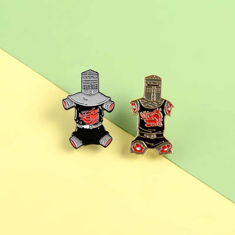 It's Just A Flesh Wound Enamel Pins Monty Python and The Holy Brooch Black Knight Comedy Movie Medieval Jewelry Badge Lapel Pins