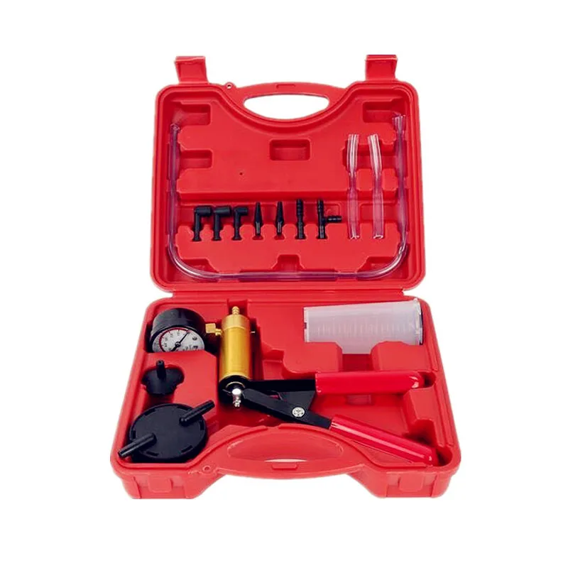 ALLSOME – outil de Diagnostic automatique pour voiture, pistolet à vide portatif, pompe à main, adaptateur de purgeur de frein, réservoir de fluide, testeur d'huile, Kit d'outils