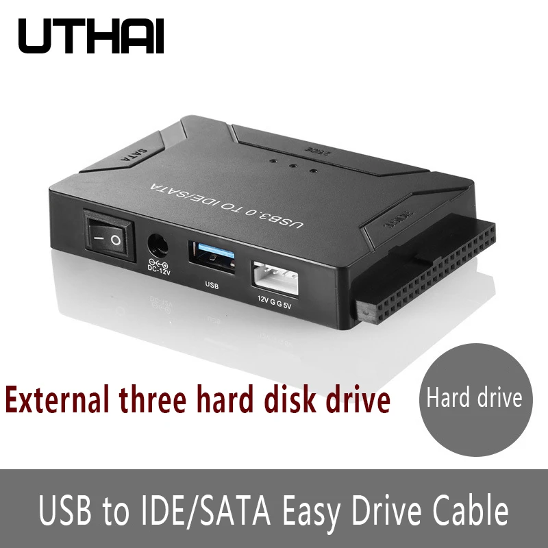 

Кабель UTHAI Q05 USB 2,5 (5 Гб/сек) к SATA/IDE, внешний Универсальный адаптер для жесткого диска 3,5 дюйма 2,5 дюйма SATA/3,5 дюйма IDE